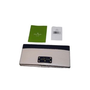 NWT—KATE SPADE STACY BAY STREET BIFOLD WALLET, PEBBLE